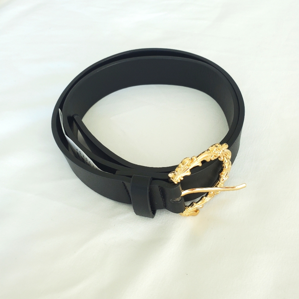 F21 gold buckle belt